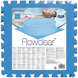 Bestway Protezioni per il Pavimento della Piscina 8 pz Blu 58220 91256