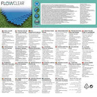 Bestway Protezioni per il Pavimento della Piscina 8 pz Blu 58220 91256