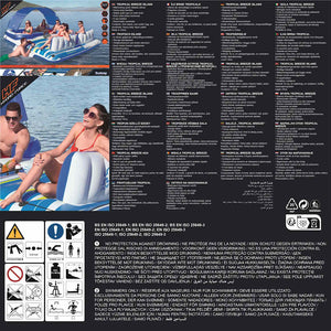 Bestway Isola Galleggiante Tropical Breeze 389x274 cm 43105 92110