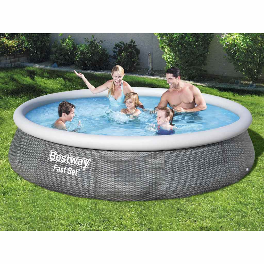 Bestway Set Piscina Gonfiabile Fast con Pompa 396x84 cm 92845