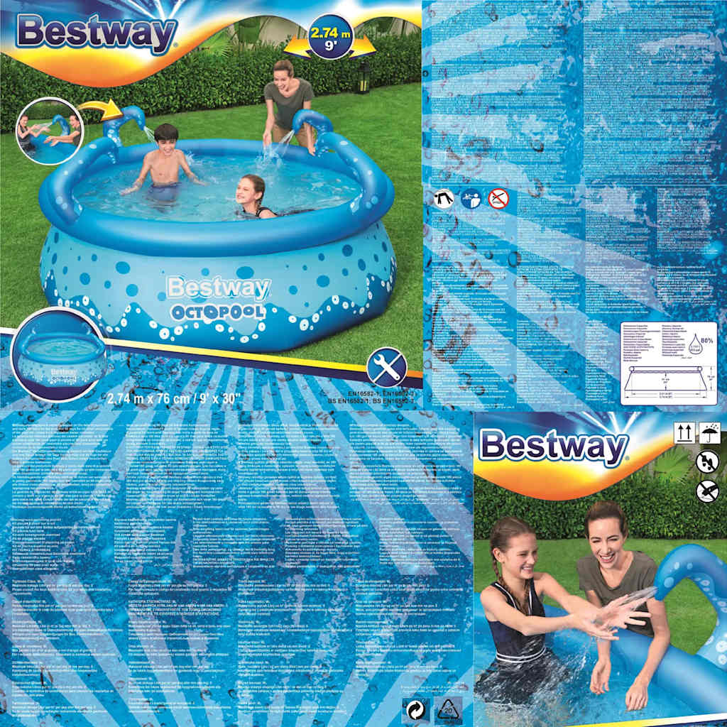 Bestway Piscina Easy Set OctoPool 274x76 cm 92099