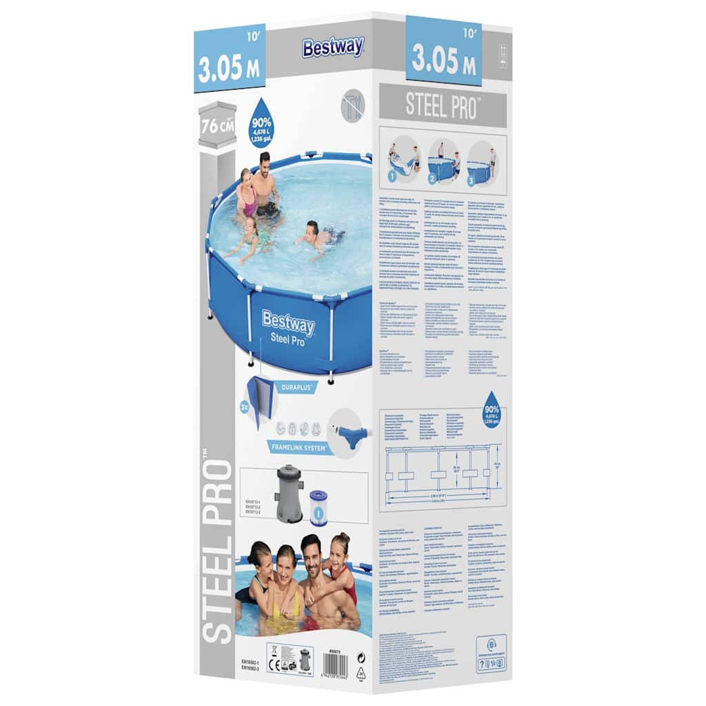 Bestway Piscina Steel Pro 305x76 cm 92849