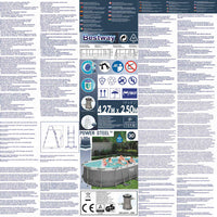 Bestway Piscina Fuori Terra Ovale Power Steel 427x250x100 cm 92825