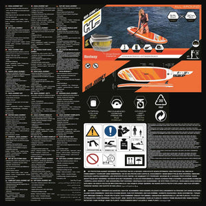 Bestway Hydro-Force Set Tavola da Paddle Gonfiabile Aqua Journey 65349 93314