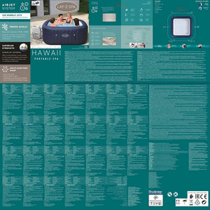 Bestway Bes tway Lay-Z-Spa Vasca Idromassaggio Gonfiabile Hawaii AirJet 92133