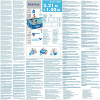 Bestway Piscina Steel Pro 221x150x43 cm 92811