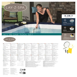 Bestway Set Strumenti Pulizia Lay-Z-Spa All in One 92894