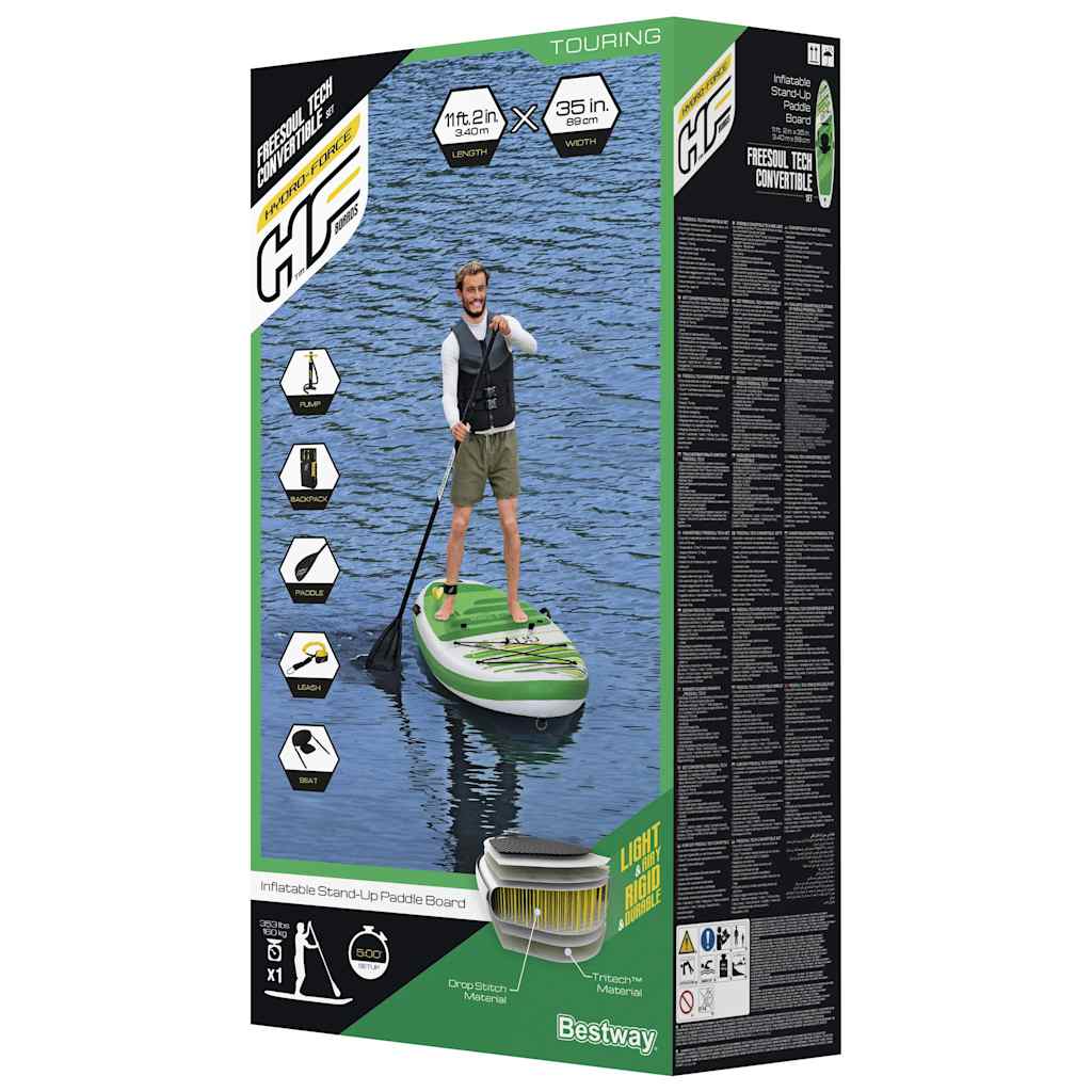 Bestway Tavola da SUP Gonfiabile Hydro-Force Freesoul Tech 340x89x15cm 93115