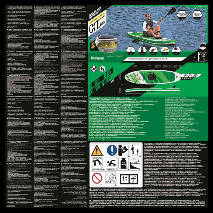 Bestway Tavola da SUP Gonfiabile Hydro-Force Freesoul Tech 340x89x15cm 93115