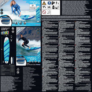Bestway Hydro-Force Tavola da SUP Gonfiabile Compact Surf 8 243x57x7cm 92918