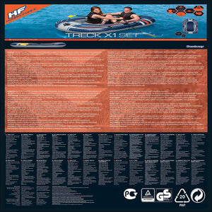 Bestway Gommone Gonfiabile Hydro-Force con Pompa e Remi Blu 93311