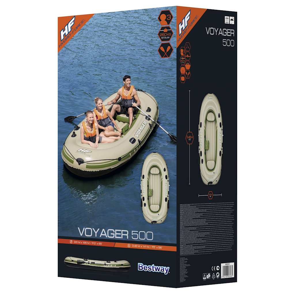 Bestway Gommone Gonfiabile Hyrdro Force Voyager 500 348x141 cm 92904