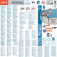 Bestway Set Piscina Steel Pro MAX 305x76 cm 92834