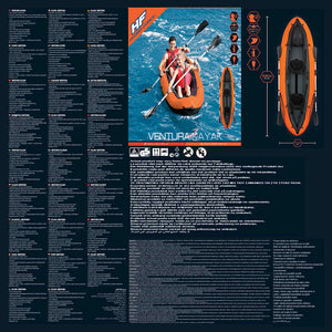 Bestway Kayak Gonfiabile Hydro-Force Ventura X2 330x86 cm 92919