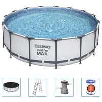 Bestway Set Piscina Fuori Terra Steel Pro MAX Rotonda 457x122 cm 92815