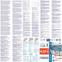 Bestway Set Piscina Fuori Terra Steel Pro MAX Rotonda 457x122 cm 92815