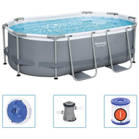 Bestway Piscina Fuori Terra Ovale Power Steel 305x200x84 cm 92857