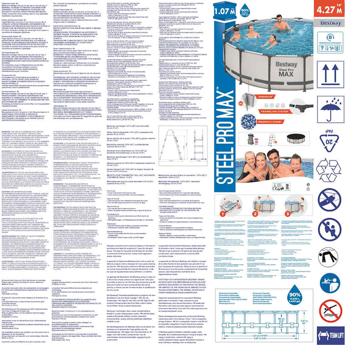 Bestway Set Piscina Steel Pro MAX 427x107 cm 92850