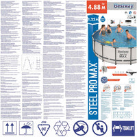Bestway Set Piscina Steel Pro MAX 488 x 122 cm 92851