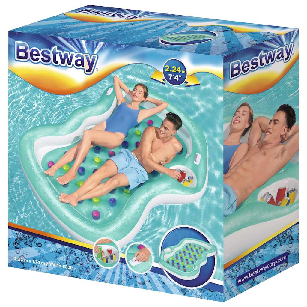 Bestway Piscina Double Designer Lounge 224x174 cm 92810