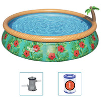 Bestway Fast Set Piscina Gonfiabile Paradise Palms 457x84 cm 92846