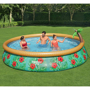 Bestway Fast Set Piscina Gonfiabile Paradise Palms 457x84 cm 92846