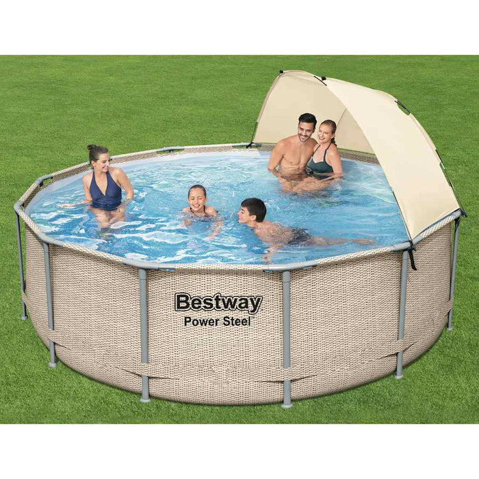 Bestway Set Piscina con Tettoia Power Steel 396x107 cm 92864