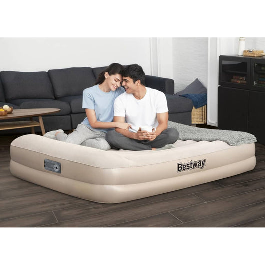 Bestway Materasso ad Aria Tritech per 2 Persone 203x152x42 cm Beige