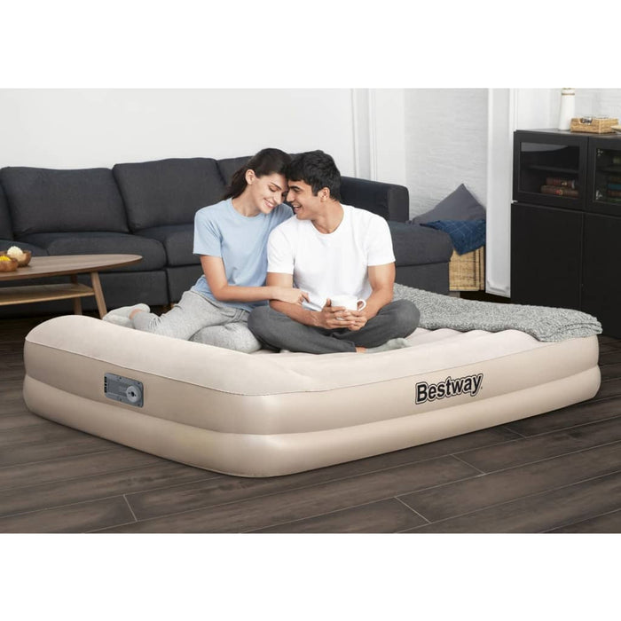 Bestway Materasso ad Aria Tritech per 2 Persone 203x152x42 cm Beige