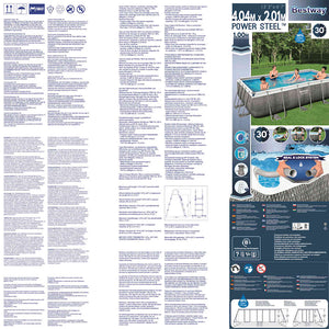 Bestway Set Piscina Power Steel 404x201x100 cm 92837