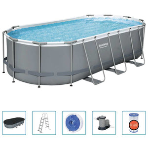 Bestway Piscina Fuori Terra Ovale Power Steel 549x274x122 cm 92826
