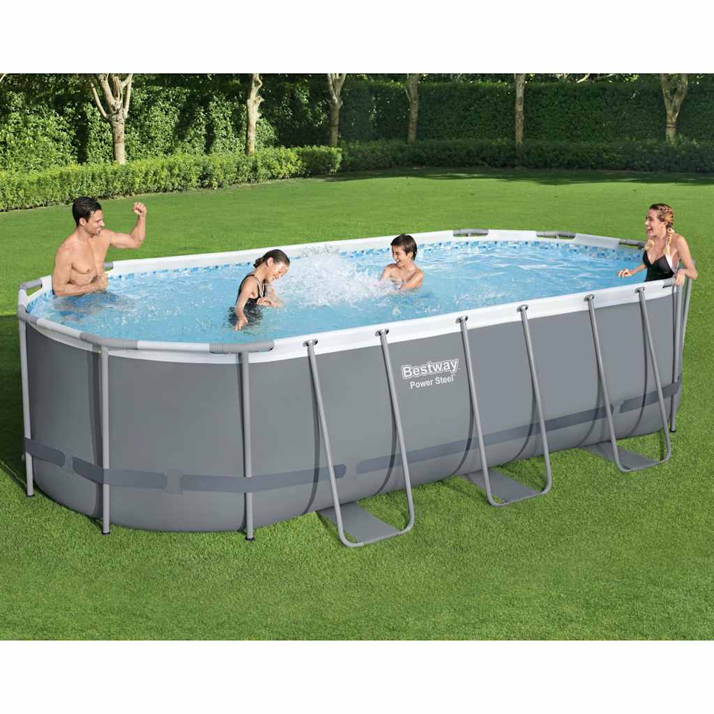 Bestway Piscina Fuori Terra Ovale Power Steel 549x274x122 cm 92826