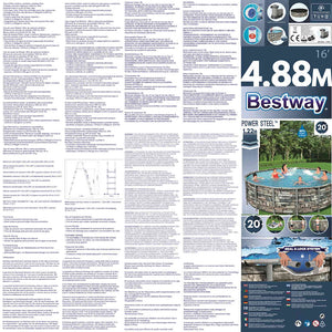 Bestway Set Piscina Power Steel 488x122 cm 92843