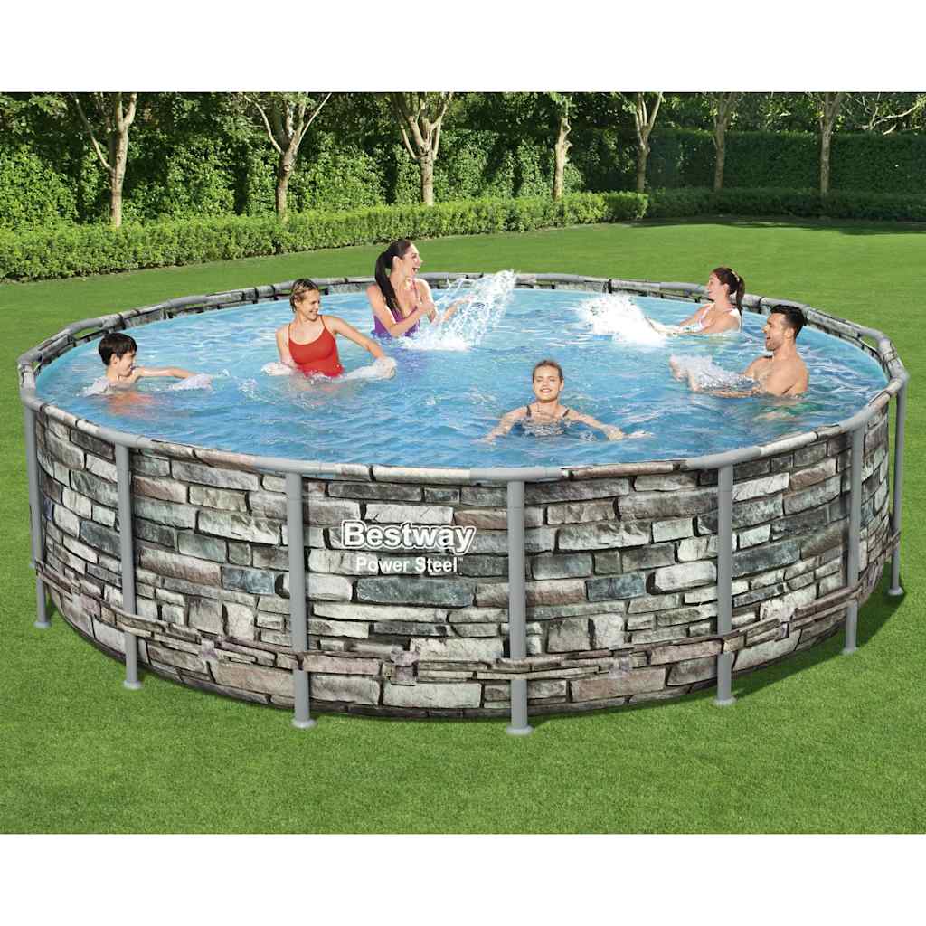 Bestway Set Piscina Power Steel 488x122 cm cod mxl 25808