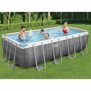 Bestway Power Steel Set Piscina Rettangolare 488x244x122 cm cod mxl 27022