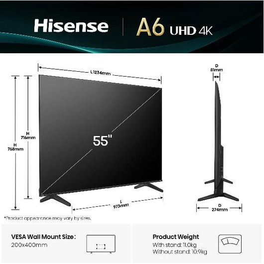 55 a69q 4k uhd smart vidaa u9 - 55A69Q