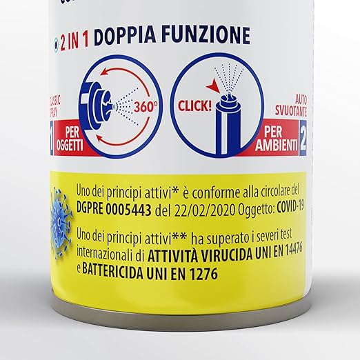 IGIENIZZANTE SPRAY BASE ALCOLICA 'OGNI VOLTA' ml 300  - MA-FRA