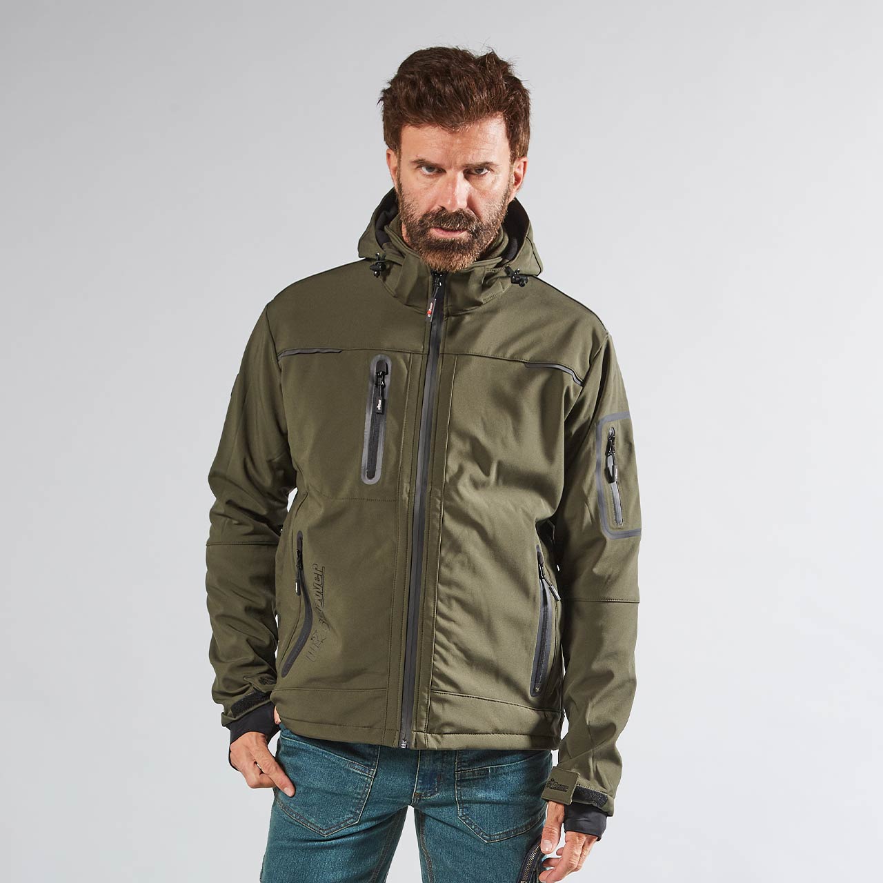 U-Power GIACCA SOFTSHELL SPACE Col. Verde  Mis.   M