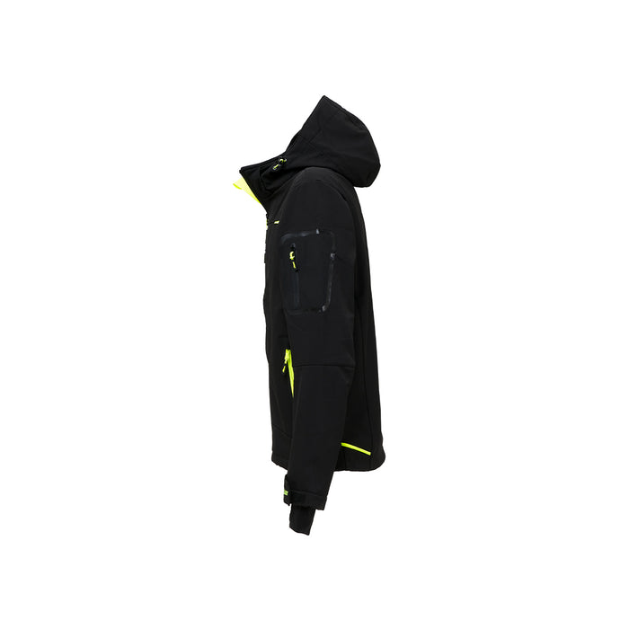 U-Power GIACCA SOFTSHELL SPACE Col. Nero/Giallo  Mis. L