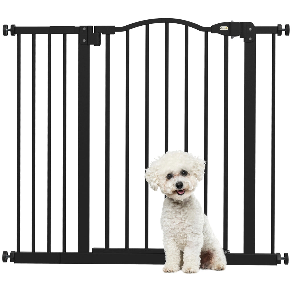 Barriera di Sicurezza per Cani 74-94 cm ¨C zephmum ¨C Nero