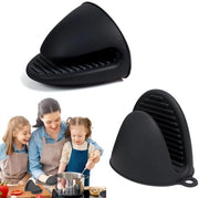 Manopole da cucina mini in silicone antiscivolo - 1 coppia - nero 

Modello: Mini Siliconen 
Codice: Ovenhandschoenen