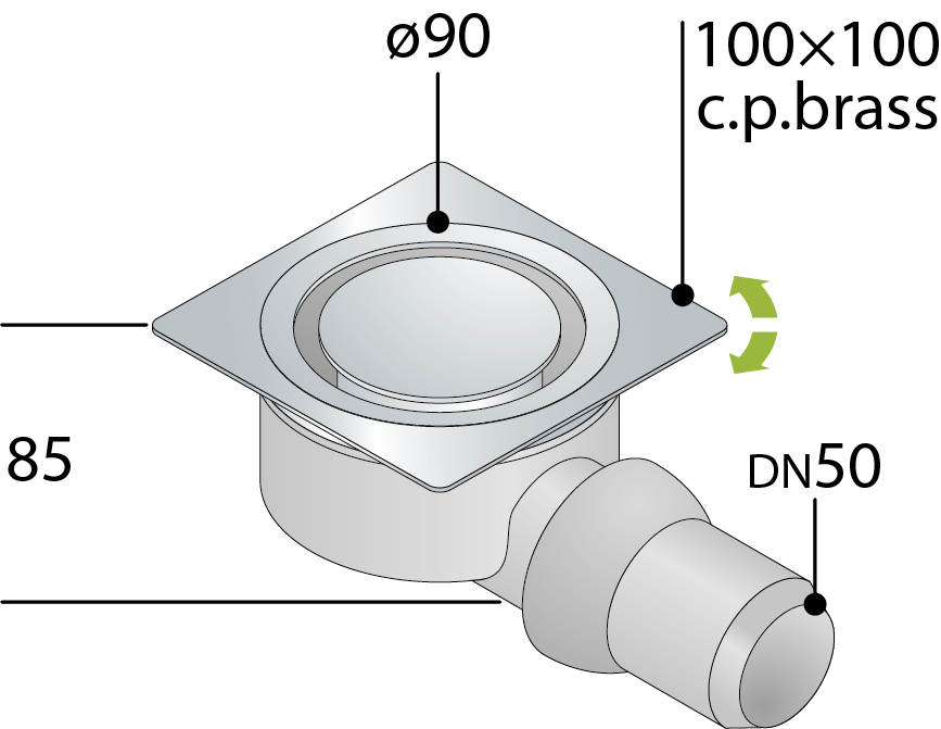 SIFOIDE PAVIMENTO QUADRA KUALA LUMPUR- 100 X 100 Gri. Design- TEA- pezzi 1