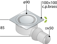 SIFOIDE PAVIMENTO QUADRA KUALA LUMPUR- 100 X 100 Gri. Design- TEA- pezzi 1