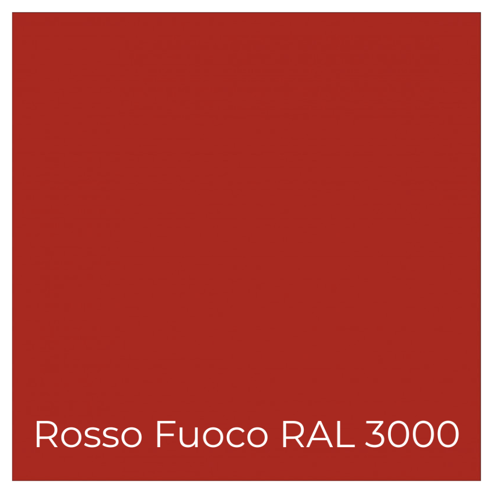 Kit 3 pezzi ferroplus gel smalto sintetico antiruggine rosso fuoco 750 ml