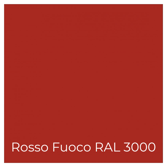 Kit 3 pezzi ferroplus gel smalto sintetico antiruggine rosso fuoco 750 ml