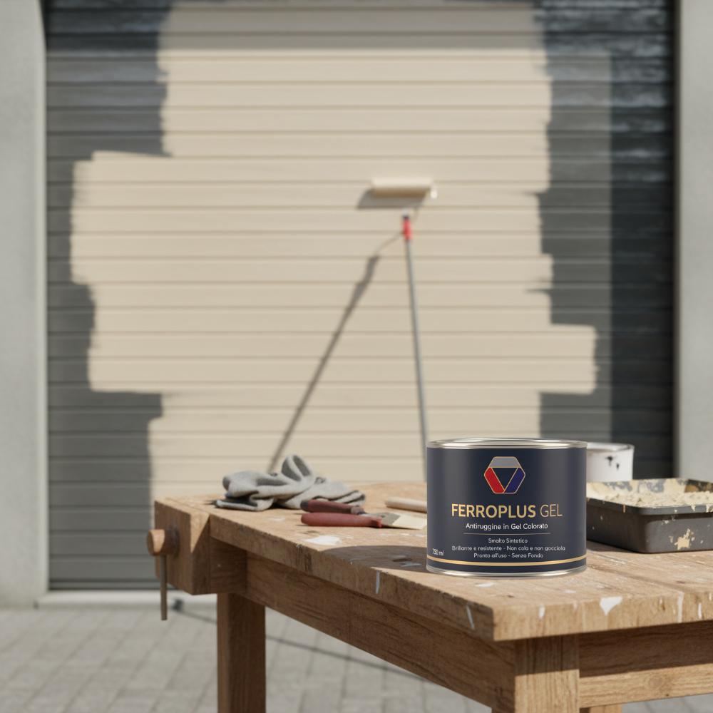 Kit 3 pezzi ferroplus gel smalto sintetico antiruggine biancoperla 750 ml