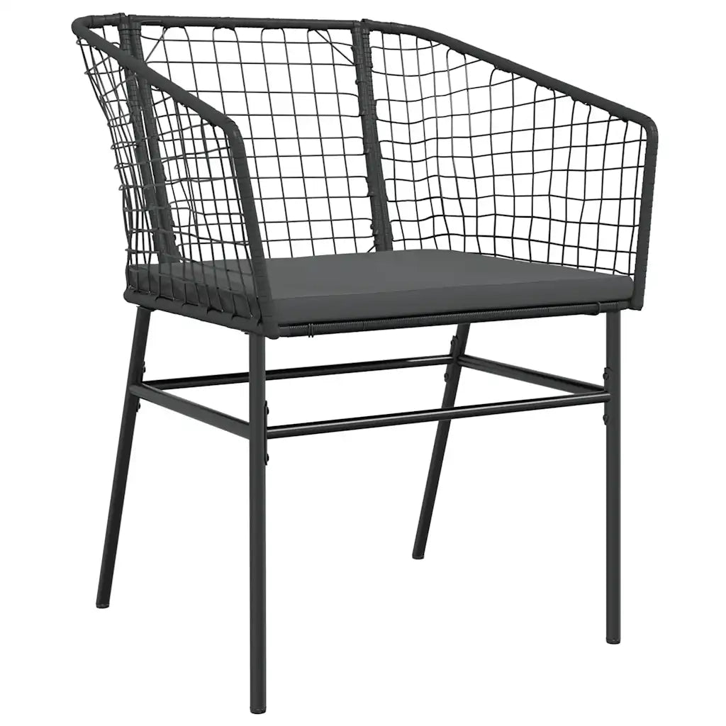Set da Pranzo da Giardino con Cuscini 5 pz Polyrattan Vetro 3334598