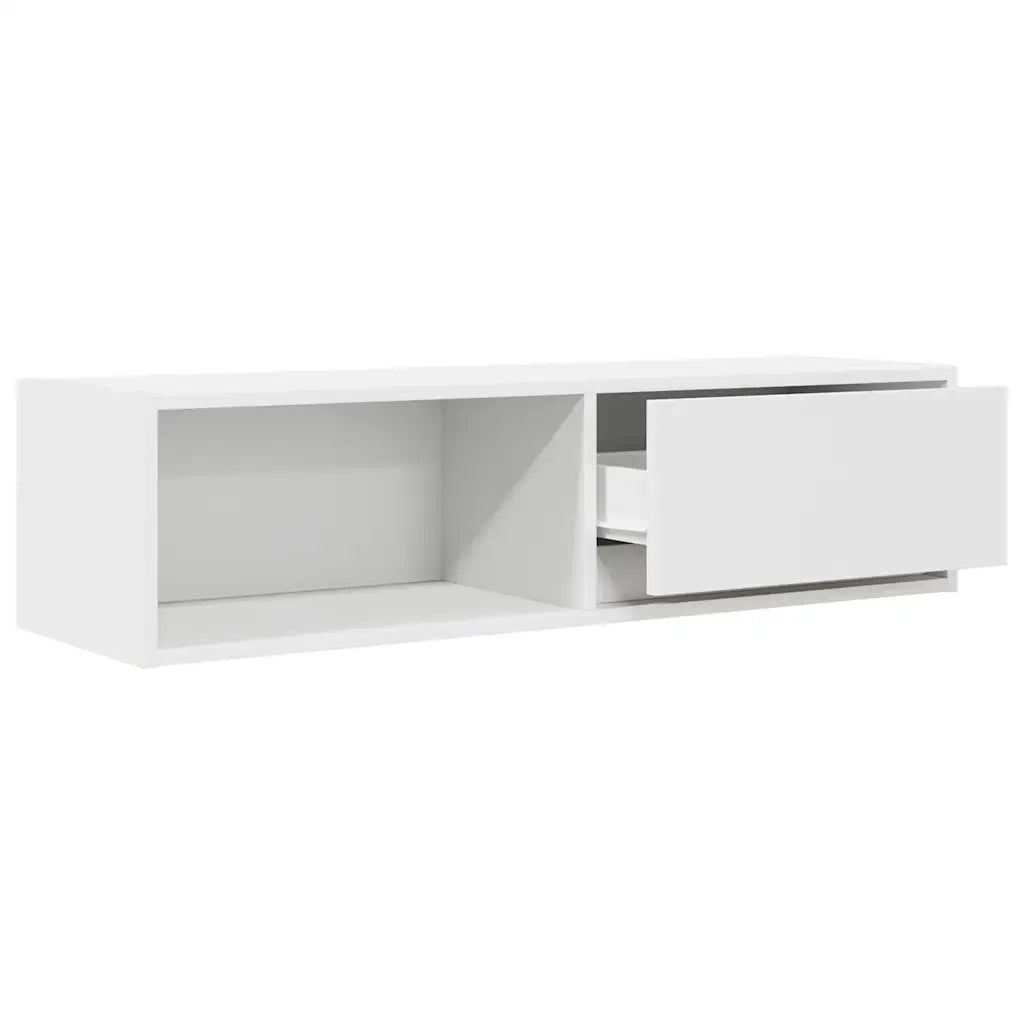 Mobile Porta TV Bianco 100x31x25,5 cm in Legno Multistrato 861472