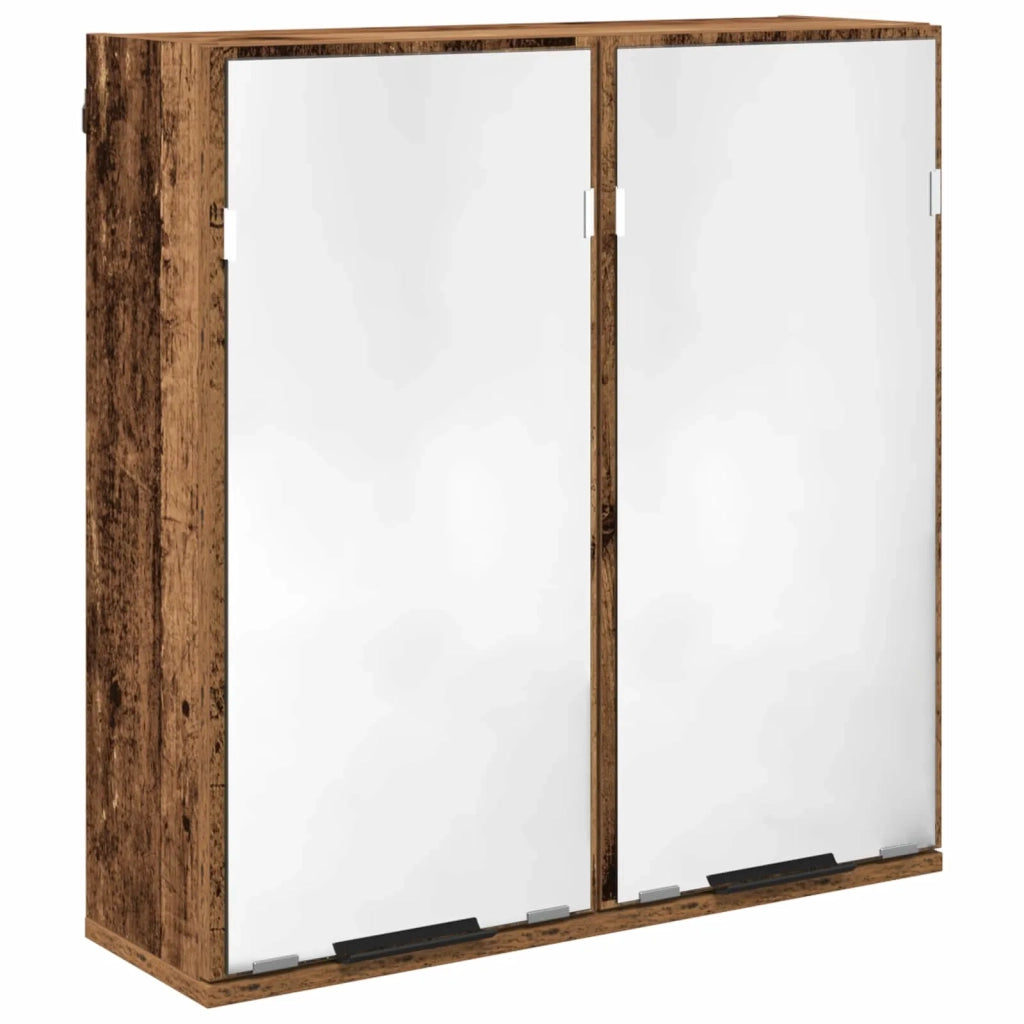 Set di mobili per il bagno con cassetto 5 pcs Legno vecchio