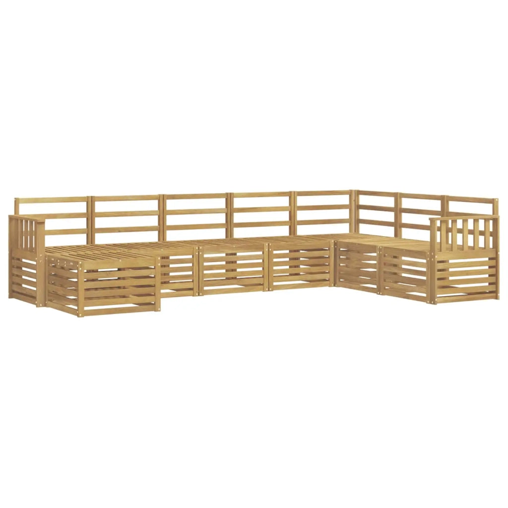 Set di divani da esterno 8 pcs Bianco 306 x 187,5 x 73 cm 3392304